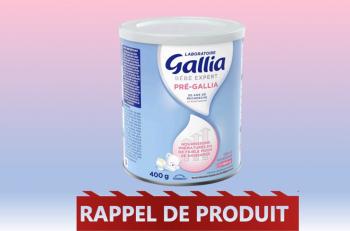 Suspicion de contamination bactériologique sur un lot de lait en poudre Gallia