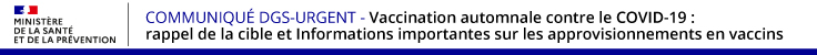 DGS - Rappel vaccination automnale