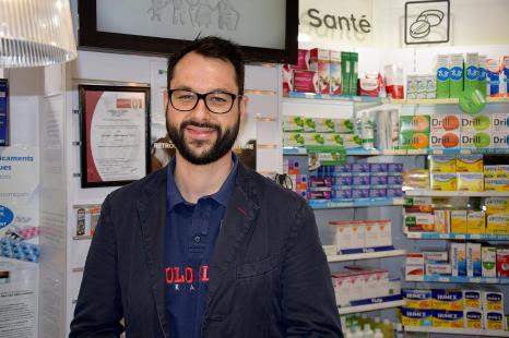 Arnaud Dufraisse, pharmacien à Excideuil